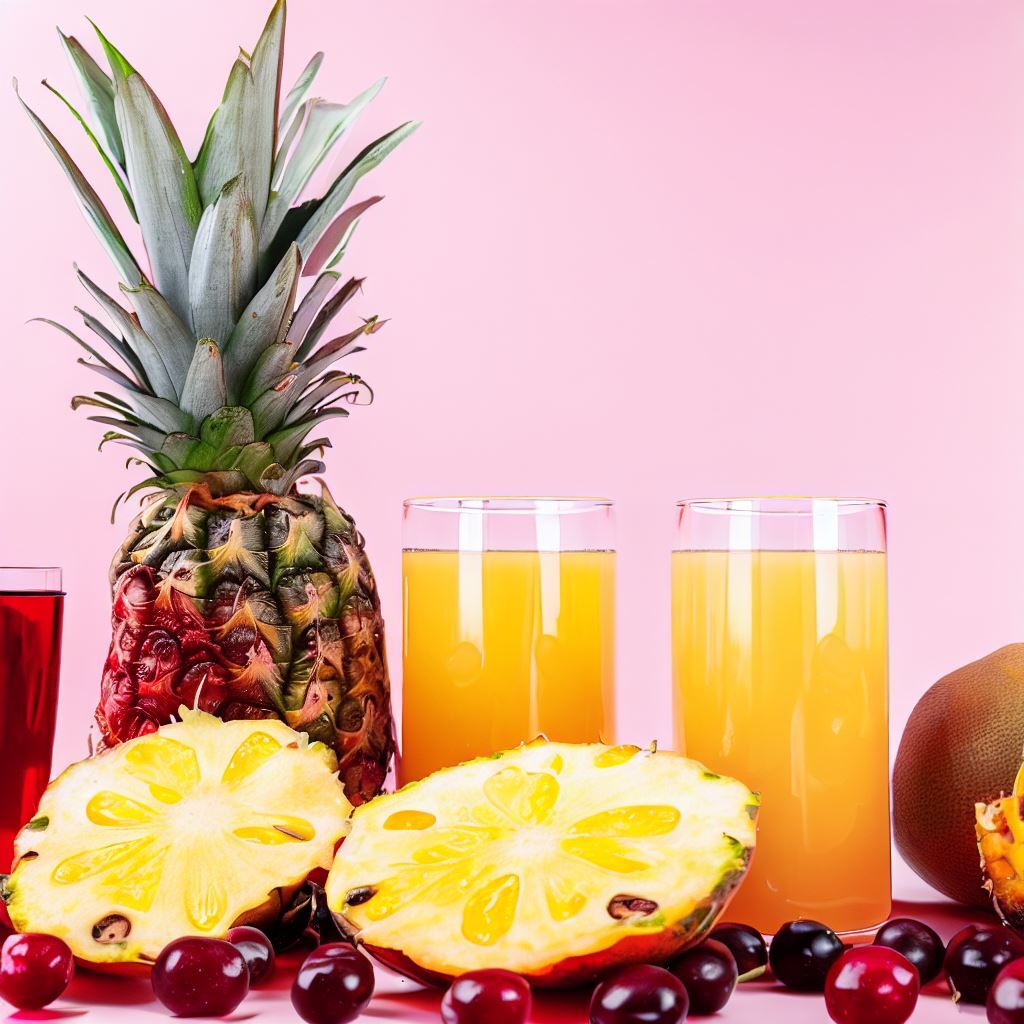 Pineapple and Cranberry Juice